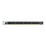 Cisco Catalyst 1000-48P-4X-L - Switch - managed - 24 x 10/100/1000 (PoE+) + 24 x 10/100/1000 + 4 x 10 Gigabit SFP+ (uplink) - rack-mountable - PoE+ (370 W)