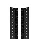 NavePoint 16U Vertical Rack Rail Pair DIY Kit with Hardware Black