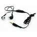 Sound Isolating Hands-free Headset Earphones Earbuds Mic Dual Headphones Earpieces Tangle Free Flat Wired 3.5mm [Black] J4K for Samsung Galaxy A5 Alpha Amp 2 Prime Avant Express Prime Grand Prime J1