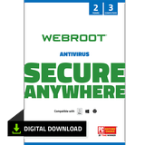 Webroot Antivirus Software for 3 Devices 2 Year Subscription â€“ Windows/MacOS [Digital Download]