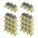 iMBAPrice 110015-10 (10-Pack) Glod Plated 2.4 Ghz 4-Way Coaxial Cable Splitter F-Type Screw for Video Satellite Splitter