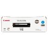 Canon 116 Toner Cartridge Cyan - Laser - 1500 Page - 1 Each