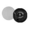 Monoprice Alpha 2-Way Ceiling Speakers - 6.5 Inch (Pair) Carbon Fiber Paintable Magnetic Grille Louder with Less Power