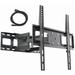 VideoSecu Full Motion TV Wall Mount for Most 32 -55 LG Sharp AQUOS Panasonic VIZIO Sony LED LCD Plasma HDTV Articulating Tilt Swivel Bracket BXK