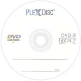PlexDisc DVD-R 4.7GB 16x Branded Logo Top Recordable Media Disc - 100 Pack Spindle 632-815-BX