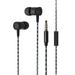 Super Sound Metal 3.5mm Stereo Earbuds/ Headset Compatible with iPad Air (2019) Air 2/ Air 9.7 (2018 2017) 2 4th gen (Black) - w/ Mic