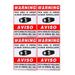 VideoSecu 4x Security Camera Video Sign Decal Warning Sticker for CCTV Home CCD Video Surveillance Camera DVR System BSR