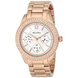 Women s 97N101 Multi-Function Crystal Bracelet Watch