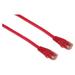 IEC M05292-03 RJ45 4pr Cat 5e UTP Cable With Molded Snag Free Strain Relief Red - Imported 3