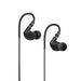 MEE audio M6 Sport Wired Earbuds Noise Isolating In Ear Headphones Sweatproof Earphones for Running/Gym/Workouts with Dynamic Enhanced Bass Sound Memory Wire Earhooks 3.5mm Jack Plug (Black)