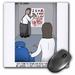 3dRose Eye Chart Word Search - Visit to the Eye Doctor Mouse Pad 8 by 8 inches