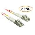 eDragon Fiber Optic Cable LC/LC Multimode Duplex 50/125 3 Meter (10 Foot) 2 Pack