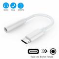 USB-C to 3.5mm Headphone Jack Adapter USB C to 3.5mm Aux Cable Type C to 3.5mm Aux Audio Dongle Jack Cable Type C Adapter Connector for iPad Pro/GooglePixel/Pixel2/2XL/3/Huawei/Samsung