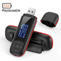 AGPTEK Mp3 Player with USB Flash Drive 8GB Portable Music Player Fm radio Black