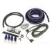 Belva Complete 1/0 Gauge Copper-Clad Amplifier Wiring Kit [BLUE] with 2-Channel RCA Interconnects [BAK02BL]