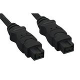 Kentek 10 feet FT 9 pin to 9 pin IEEE-1394b IEEE1394 Firewire iLINK DV cable cord 800 Mbps bilingual PC black