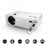 Ematic EPJ580W 150 Portable LED HD Video Projector Home Theater with 1080p Input Support Compatible with Gaming Consoles Streaming Device Laptop PC Personal Computer and More