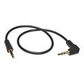 Tripp Lite P312-003-RA 3 ft. 3.5mm Mini Stereo Audio Cable with One Right Angle plug Male to Male