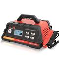 2/10/25A 12V Smart Battery Charger/Maintainer Fully Automatic with Engine Start Cable Clamps 2/10/25A 12V