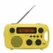 Kaito KA580 Emergency Radio with Solar Dynamo Crank AM FM NOAA Weather Receiver - Yellow