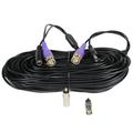 VideoSecu Surveillance CCTV 100ft Video Power Extension Cable Wire Cord Free BNC/RCA Adapter for CCD Security Camera b5i