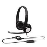 Logitech USB Headset H390 with Noise Cancelling Mic - Case of 16