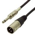 IEC L7224-03 3 Pin XLR Male to 1/4 Phone Male Unbalanced (2 pole on Phone Plug) 3 feet