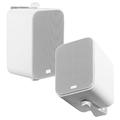 4â€� 3-Way Compact Outdoor Patio Speaker Pair 80W IP54 Rated White or Black AP450 (White)