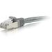 C2G Cat6a Snagless Shielded (STP) Network Patch Cable - patch cable - 2 ft - gray