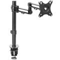 Single LCD Monitor Fully Adjustable Desk Mount Stand | For 1 Screen 17 to 32