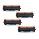 Compatible TN760 Toner Cartridges - With Chip - High Capacity Black - 4-Pack