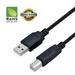 USB 2.0 Cable - A-Male to B-Male for HP Digital Copier (Specific Models Only) - 15 FT/10 PACK/BLACK