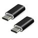 Charger Adapter Lightning to USB Type C Male Fast Charge High-Speed Converter Aluminum Connector Dock Extender Adapter Pack of 2 Black