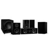 Fluance Elite Compact Home Theater 5.1 Speaker System - Black Ash