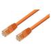 IEC M60463-.5 RJ45 4Pr Cat 6 Patch Cord with Molded Snag Free Strain Relief ORANGE 6 Inch