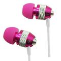 Super Bass Noise-Isolation Metal 3.5mm Stereo Earbuds/ Headset/ Handsfree for Xiaomi Mi A1 Mi Note 3 Mi MIX 2 Redmi 5 Plus Mi 5X A7 XL Mi Max 2 Xiaomi Mi 5c Mi MIX Mi Note 2 (Hot Pink)