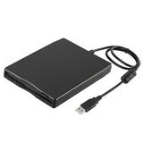 USB 3.5 External Slim 1.44MB Floppy Disk Drive Black