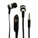 Super Bass Noise-Isolation Stereo Earbuds/ Earphones for Asus ZenFone 4 Max ZenFone 4 Selfie ZenFone 4 Selfie ZenFone Live ZB501KL (Black) - w/ Mic + MND Stylus