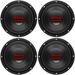 Boss 10 1500W Car Subwoofer Audio DVC Power Sub Woofer 4 Ohm Stereo (4 Pack)