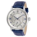 S.Coiffman Men's Leather Men's Watch - 44mm Blue (SC0465)