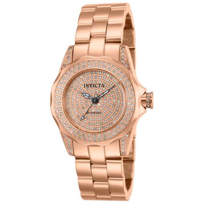 Invicta Pro Diver 1.13 Carat Diamond Swiss Ronda 763 Caliber Women's Watch - 30.5mm Rose Gold (16710)