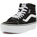 Vans Damen Filmore Hi Platform Sneaker, (Canvas) Black/White, 41 EU