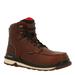 Rocky Rams Horn 6" Wedge WP Comp Toe - Mens 7 Brown Boot W