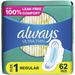 Always Ultra Thin Pads with Wings Size 1 Regular Absorbency 62 CT