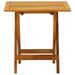 Suzicca Bistro Table 18.1 x18.1 x18.5 Solid Acacia Wood