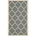 Safavieh Courtyard Alyssa Geometric Indoor/Outdoor Area Rug 2 x 3 7 Anthracite/Beige