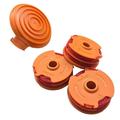 Worx WA0208 16 x .065 3pc Replacement Spool with Line and Cap Dual-Line DNALINE2