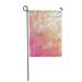 LADDKE Colorful Peach White Bokeh on Orange and Pink Watercolor Yellow Color Garden Flag Decorative Flag House Banner 12x18 inch