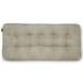 Classic Accessories 18 x 54 Beige Rectangle Bench Outdoor Seating Cushion with Water Resistant Fabric