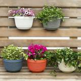 SPRING PARK Wall Hanging Flower Pots Garden Fence Balcony Basket Plant Pot Planter Decor